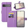 Google Pixel 6 Pro Litchi Texture Horizontal Flip Protective Case with Holder & Card Slots & Wallet - Purple