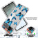 Google Pixel 6 Pro PC+TPU Transparent Painted Phone Case - Blue Butterflies