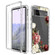 Google Pixel 6 Pro PC+TPU Transparent Painted Phone Case - Rose