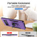 Google Pixel 6 Pro Pioneer Armor Heavy Duty PC + TPU Holder Phone Case - Purple + Black