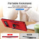 Google Pixel 6 Pro Pioneer Armor Heavy Duty PC + TPU Holder Phone Case - Red
