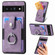 Google Pixel 6 Pro Retro Skin-feel Ring Card Wallet Phone Case - Purple