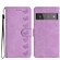 Google Pixel 6 Pro Seven Butterflies Embossed Leather Phone Case - Purple