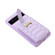 Google Pixel 6 Pro Vertical Card Bag Ring Holder Phone Case with Dual Lanyard - Purple