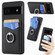 Google Pixel  6A Carbon Fiber Card Wallet Ring Holder Phone Case - Black