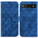 Google Pixel 6a Double 8-shaped Embossed Leather Phone Case - Blue
