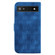 Google Pixel 6a Double 8-shaped Embossed Leather Phone Case - Blue