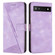 Google Pixel 6a Dream Triangle Leather Phone Case with Lanyard - Purple