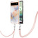 Google Pixel 6a Electroplating IMD TPU Phone Case with Lanyard - White Marble
