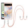 Google Pixel 6a Electroplating IMD TPU Phone Case with Lanyard - White Marble