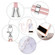 Google Pixel 6a Electroplating Marble Dual-side IMD Phone Case with Lanyard - White 006 Google Pixel 6a Electroplating Marble Dual-side IMD Phone Case with Lanyard - White 006