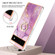 Google Pixel 6a Electroplating Marble IMD TPU Phone Case with Ring Holder - Purple 001