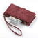 Google Pixel 6A Geometric Zipper Wallet Side Buckle Leather Phone Case - Red