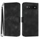 Google Pixel 6a Line Pattern Skin Feel Leather Phone Case - Black