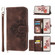 Google Pixel 6a Skin-feel Flowers Embossed Wallet Leather Phone Case - Brown