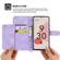 Google Pixel 6a Skin-feel Flowers Embossed Wallet Leather Phone Case - Purple