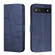 Google Pixel 6a Stitching Calf Texture Buckle Leather Phone Case - Blue