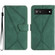 Google Pixel 6a Stitching Embossed Leather Phone Case - Green