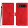 Google Pixel 6a Stitching Embossed Leather Phone Case - Red