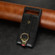 Google Pixel 6a Wristband Leather Back Phone Case - Black