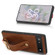 Google Pixel 6a Wristband Leather Back Phone Case - Brown