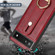 Google Pixel 6a Wristband Leather Back Phone Case - Red