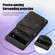 Google Pixel 6a Zipper Card Bag Back Cover Phone Case - Black