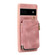 Google Pixel 6a Zipper Card Bag Back Cover Phone Case - Pink