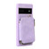 Google Pixel 6a Zipper Card Bag Back Cover Phone Case - Purple