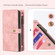 Google Pixel 6a Zipper Wallet Detachable MagSafe Leather Phone Case - Pink