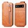 Google Pixel 6a Zipper Wallet Vertical Flip Leather Phone Case - Brown