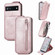Google Pixel 6a Zipper Wallet Vertical Flip Leather Phone Case - Pink