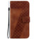 Google Pixel 7 5G 7-shaped Embossed Leather Phone Case - Brown