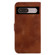 Google Pixel 7 5G 7-shaped Embossed Leather Phone Case - Brown