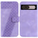 Google Pixel 7 5G 7-shaped Embossed Leather Phone Case - Purple