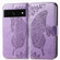 Google Pixel 7 5G Butterfly Love Flower Embossed Leather Phone Case - Light Purple