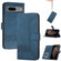 Google Pixel 7 5G Cubic Skin Feel Flip Leather Phone Case - Blue