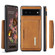 Google Pixel 7 5G DG.MING M2 Series 3-Fold Multi Card Bag Phone Case - Brown
