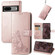 Google Pixel 7 5G Four-leaf Clasp Embossed Buckle Leather Phone Case - Rose Gold Google Pixel 7 5G Four-leaf Clasp Embossed Buckle Leather Phone Case - Rose Gold