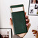 Google Pixel 7 5G Nano Electroplating Cross Texture Genuine Leather Phone Case - Green