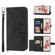 Google Pixel 7 5G Skin-feel Flowers Embossed Wallet Leather Phone Case - Black