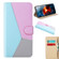 Google Pixel 7 5G Tricolor Stitching Horizontal Flip Leather Phone Case - Blue
