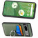 Google Pixel 7 Carbon Fiber Card Wallet Ring Holder Phone Case - Green