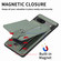 Google Pixel 7 Carbon Fiber Vertical Flip Zipper Phone Case - Khaki