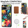 Google Pixel 7 Colored Drawing Leather Back Cover Magsafe Phone Case - Emerald