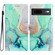Google Pixel 7 Colored Drawing Leather Phone Case - Green Marble