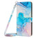 Google Pixel 7 Crossbody Painted Marble Pattern Leather Phone Case - Pink Green