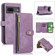 Google Pixel 7 Dream 9-Card Wallet Zipper Bag Leather Phone Case - Purple