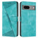 Google Pixel 7 Dream Triangle Leather Phone Case with Lanyard - Green