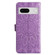 Google Pixel 7 Embossed Sunflower Leather Phone Case - Purple